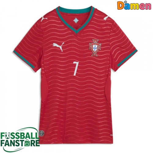 Portugal Cristiano Ronaldo #7 Replik Heimtrikot Damen WM 2026 Kurzarm